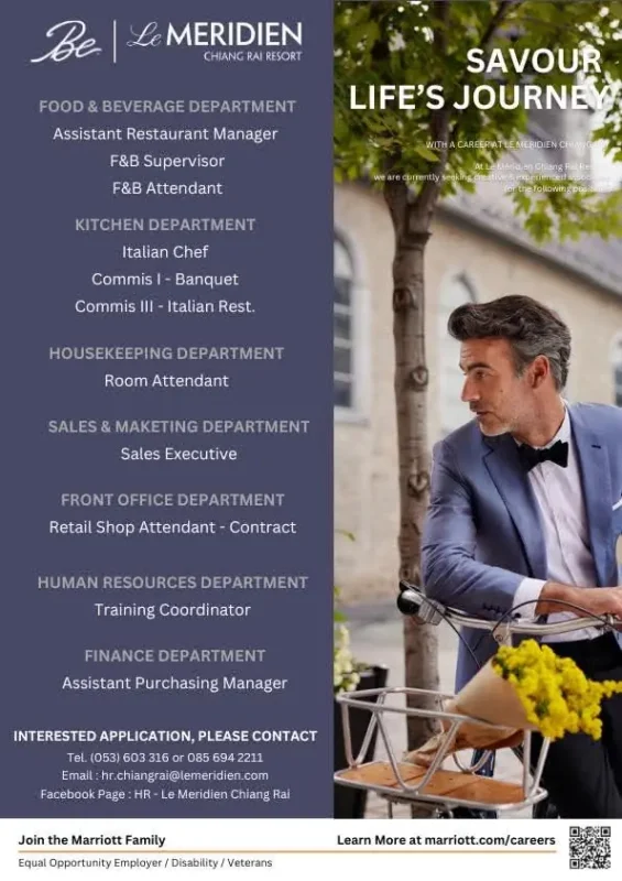 Various Position Meridien Chiang Rai