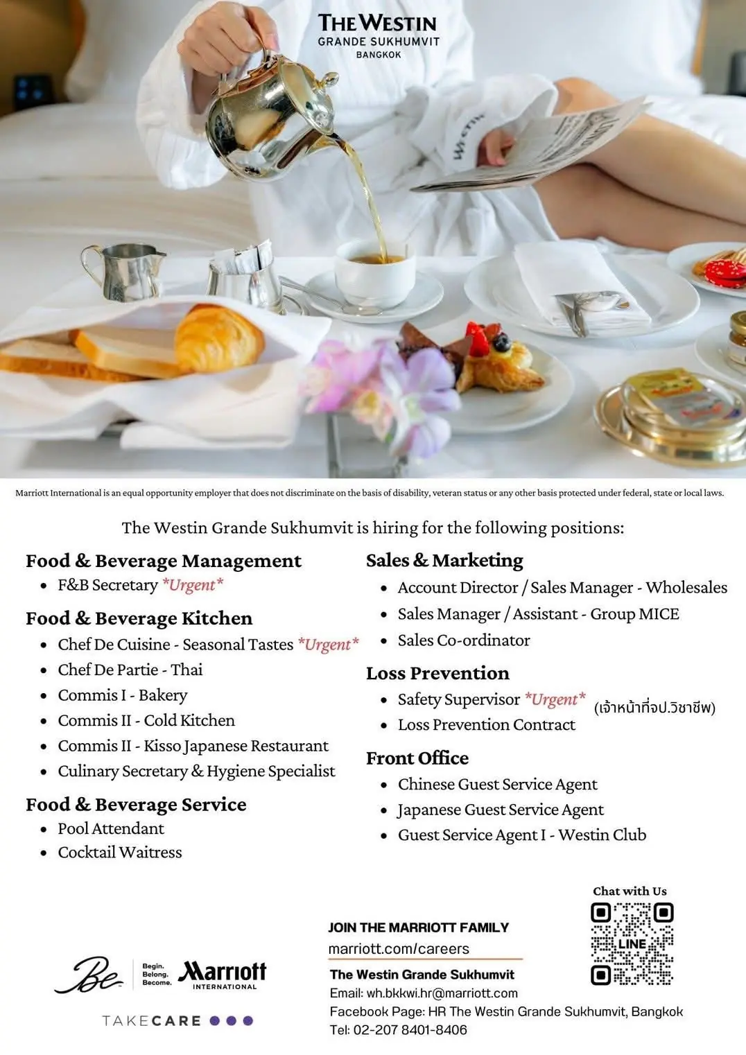 Various Position Westin BKK