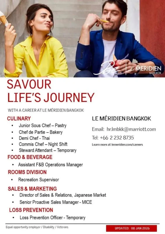 Various Position Meridien Bkk