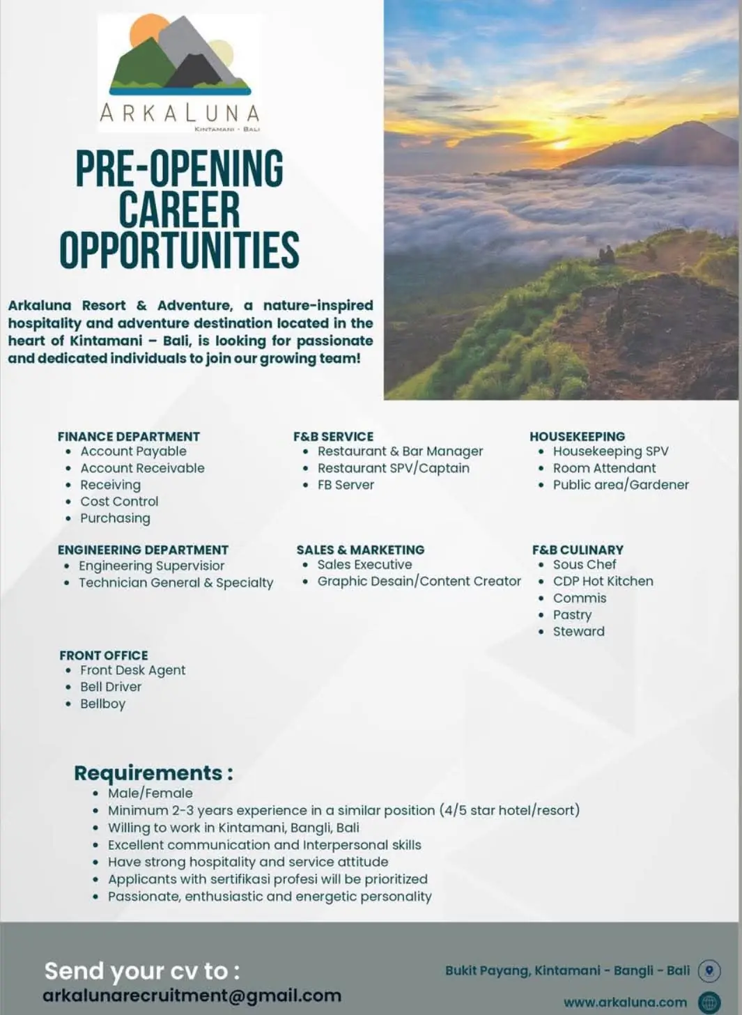 Various Positions Arkaluna