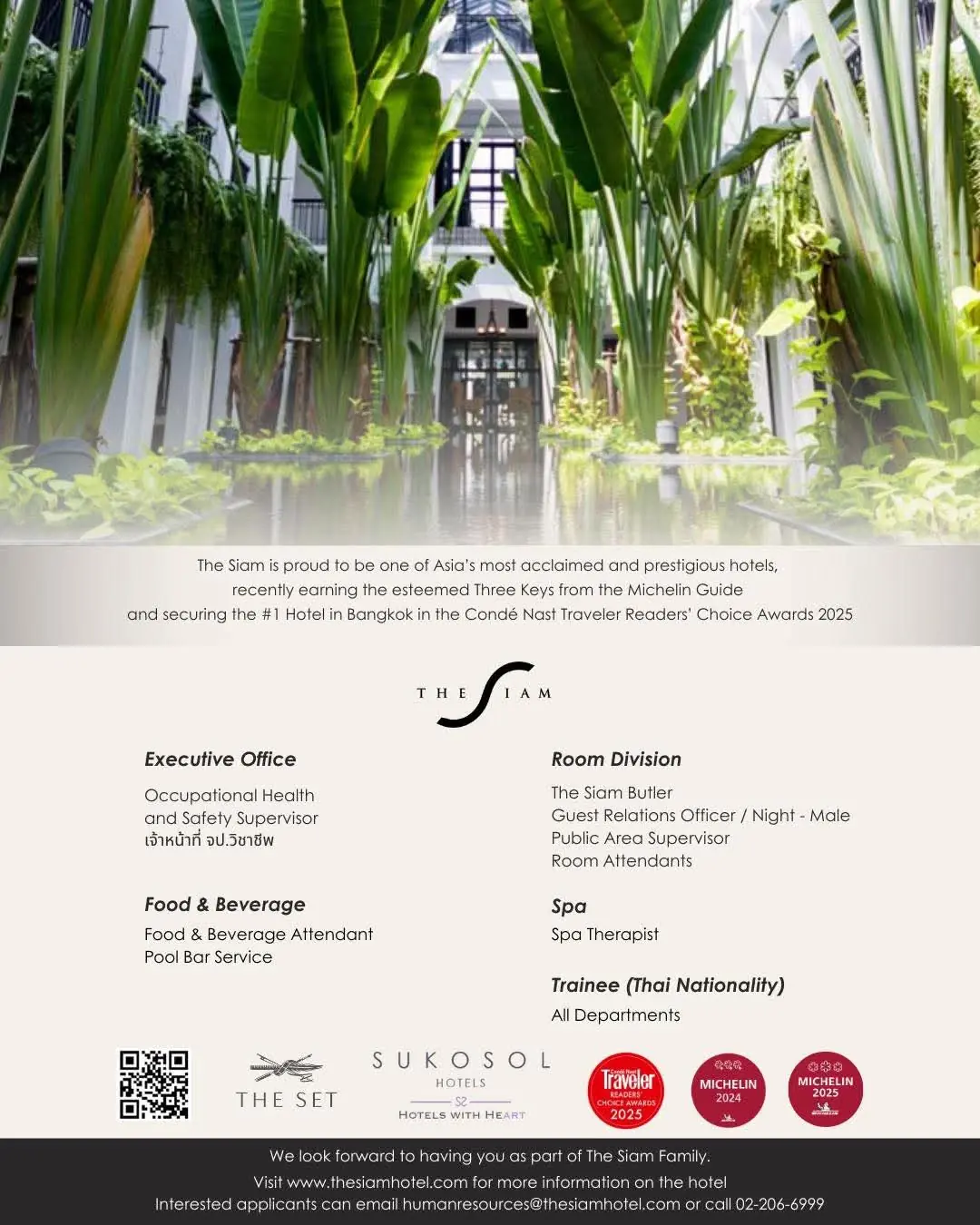 Various Position  The Siam Thai