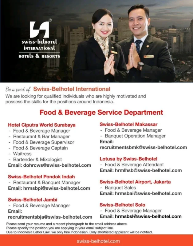 Various Position  Swissbell Indonesia 1