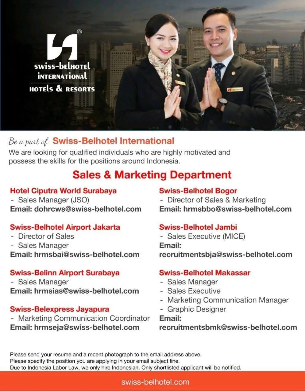 Various Position  Swissbell Indonesia 2