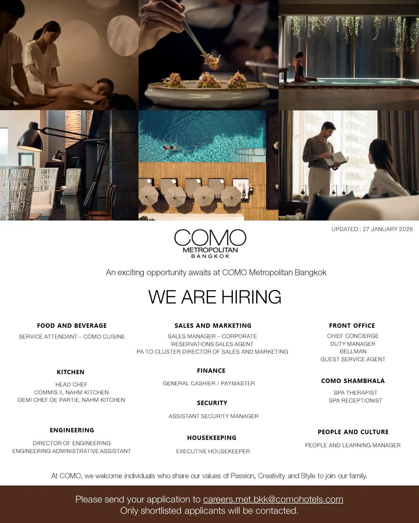 Various Position Como Bkk