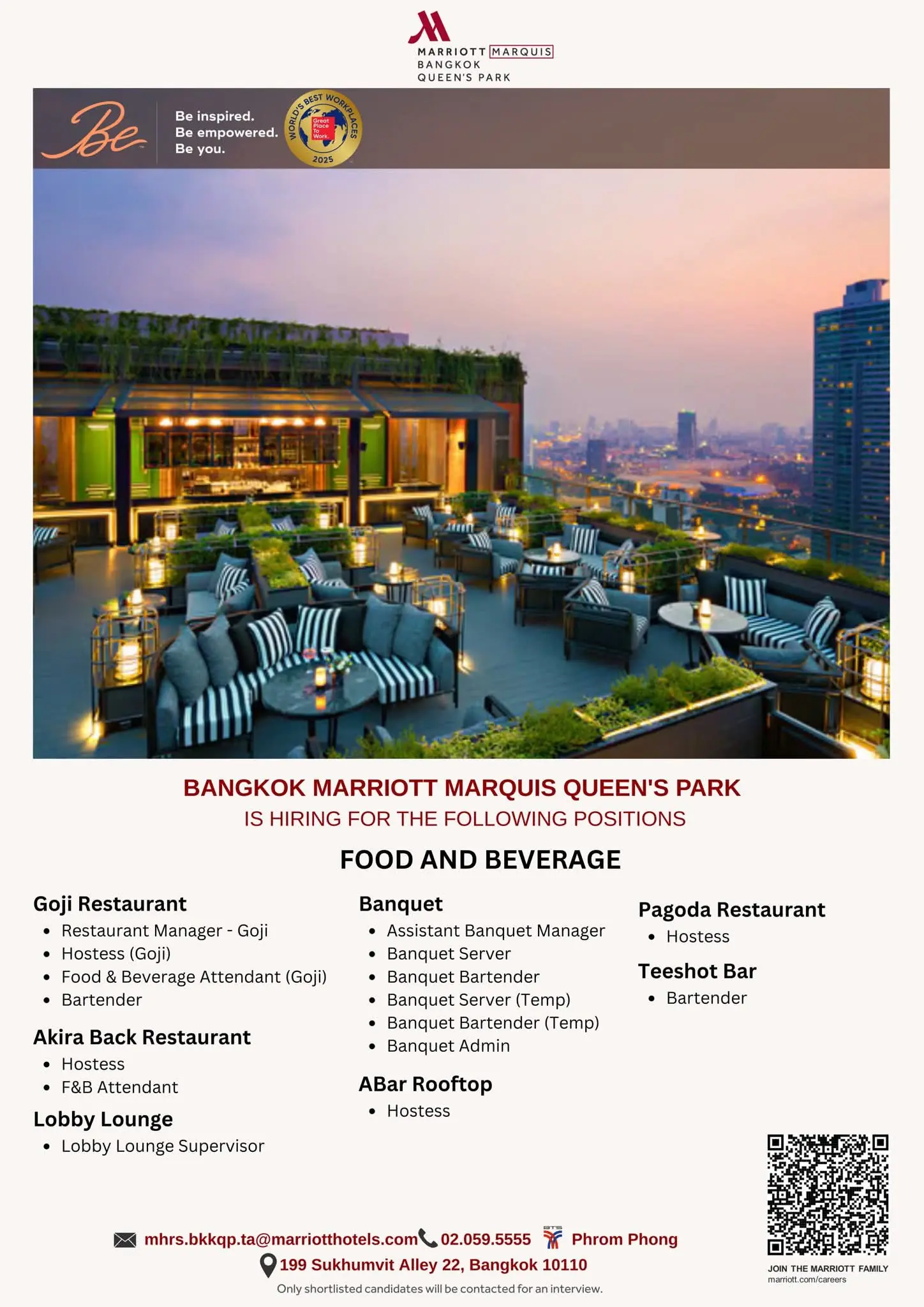Various Position Marriott Bkk 1