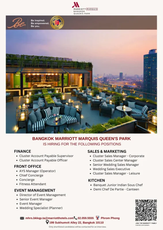 Various Position Marriott Bkk 2