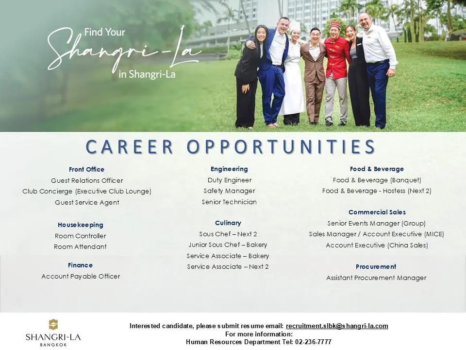 Various Position Shangri BKK