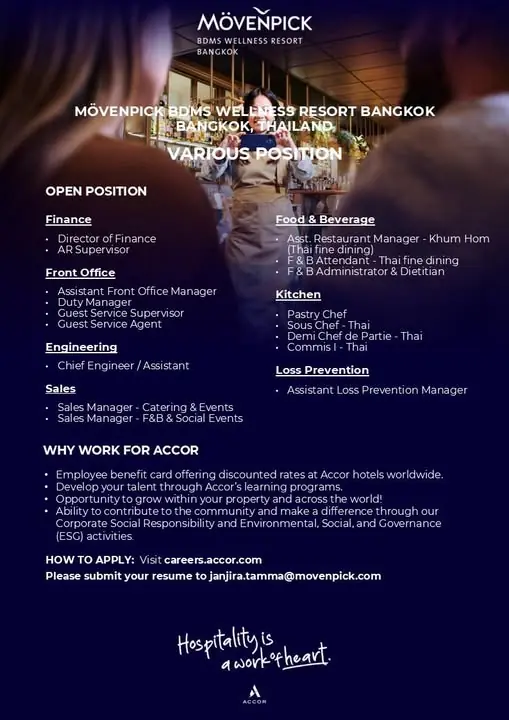 Various Position Movenpick Bkk