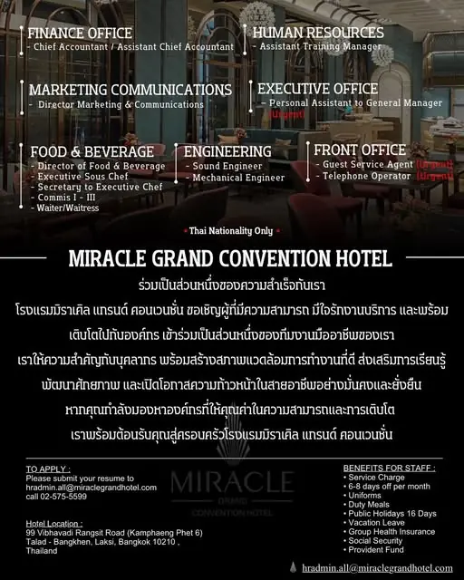 Various Position Miracle Convention Thai