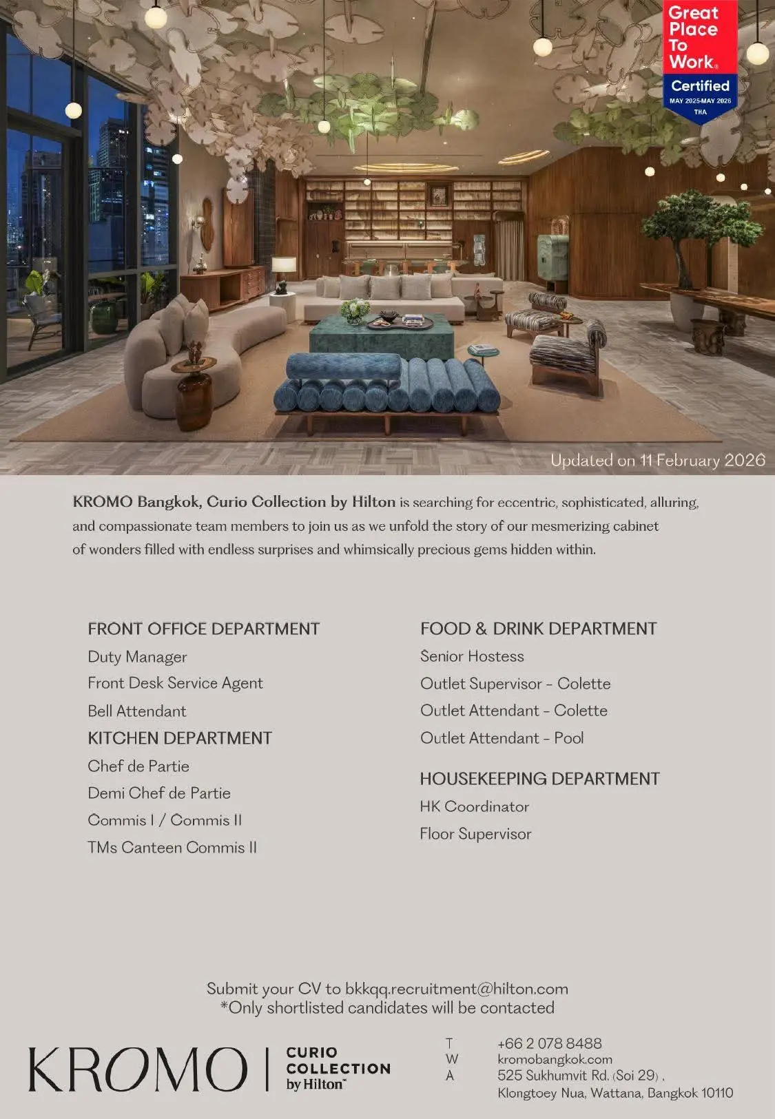 Various Position Kromo Thai