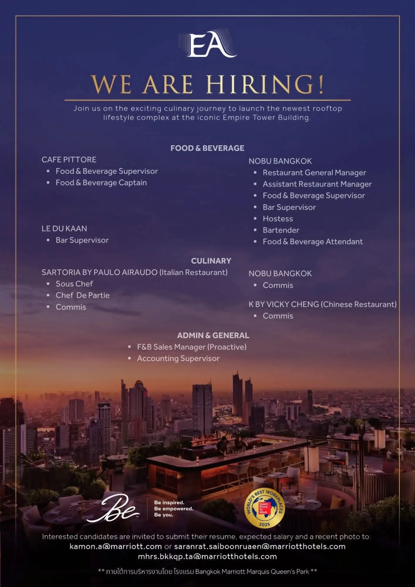 Various Position EA Thai