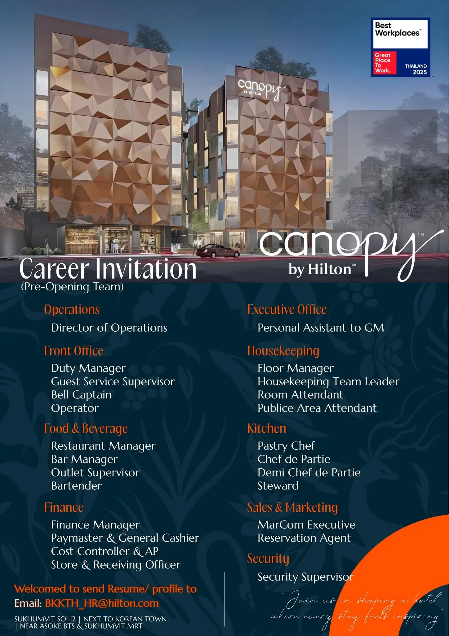 Various Position Canopy Thai