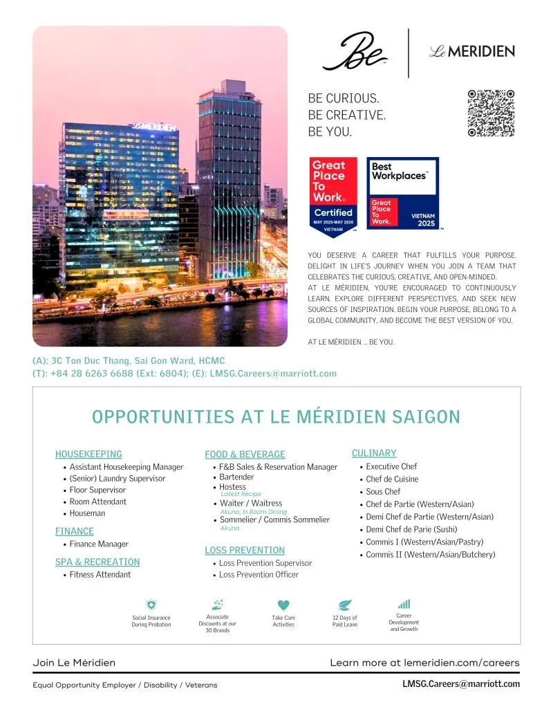 Various Position Meridien Saigon