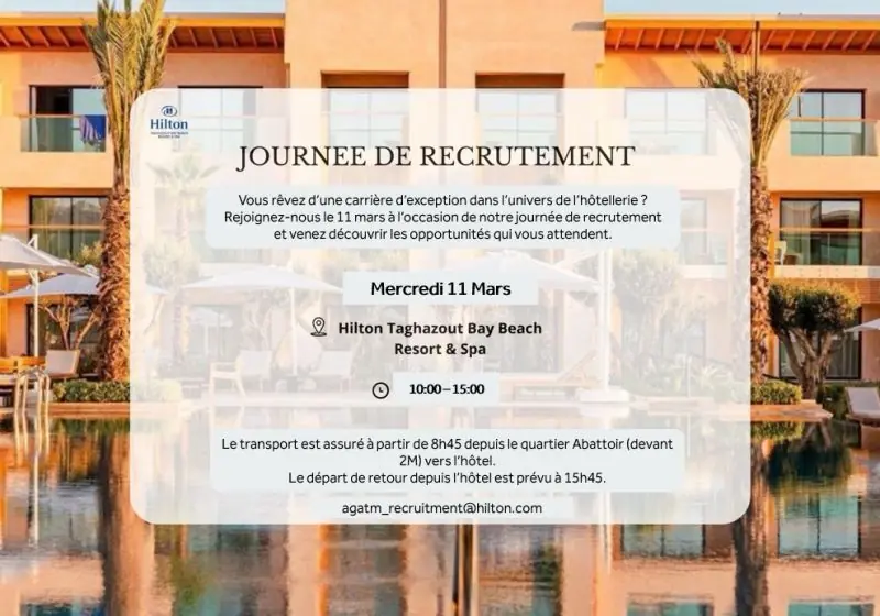 Jobs Fair Hilton Taghazout
