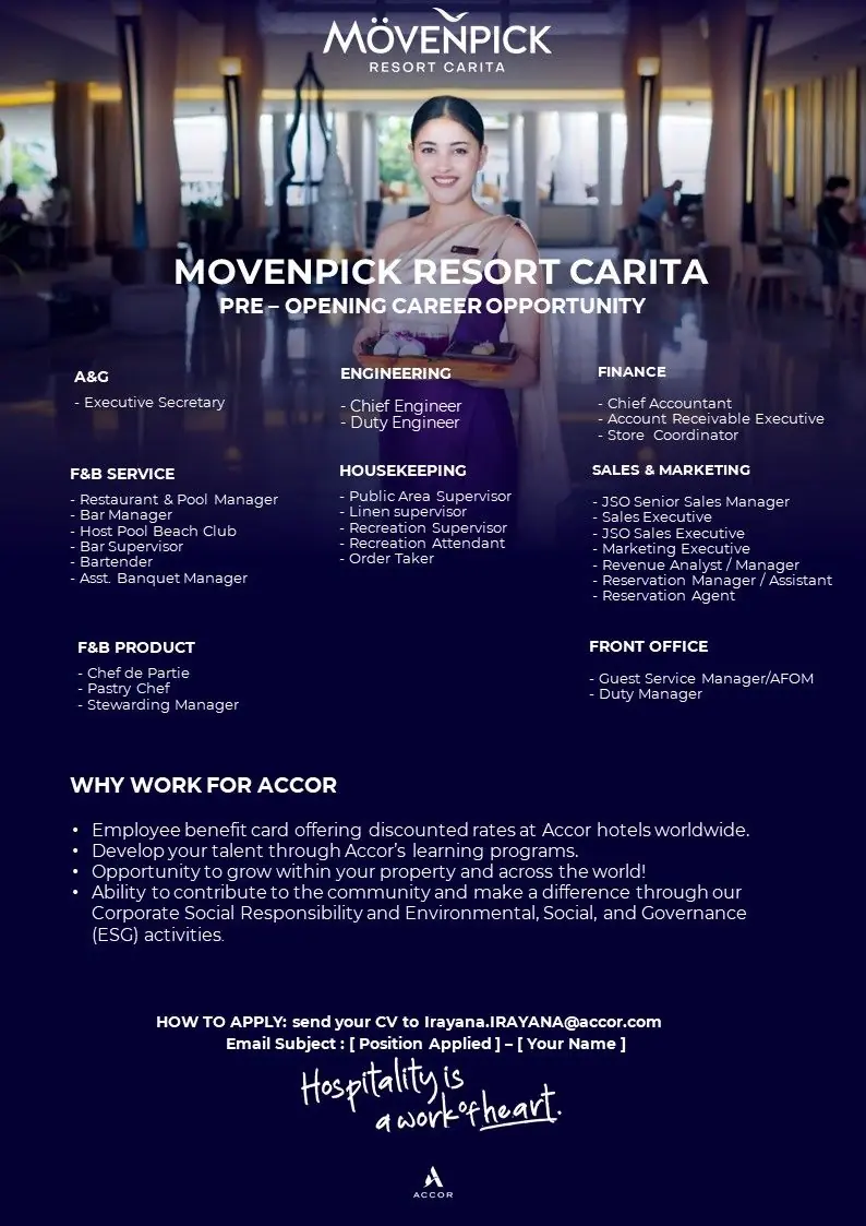Various PositioN Movenpick Carita