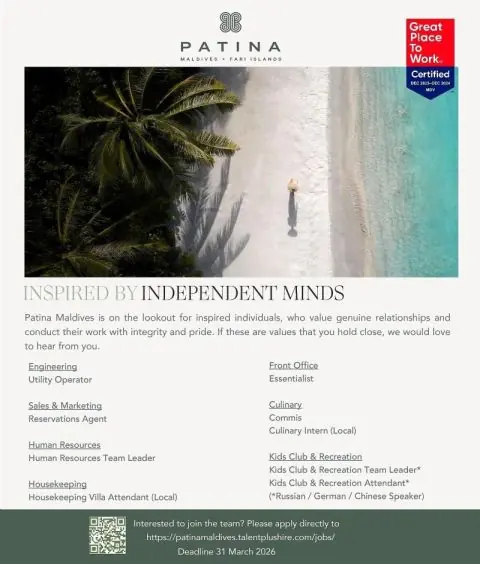 Various Position Patina Maldives