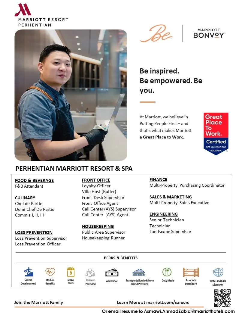 Various Position Marriott Perhentian