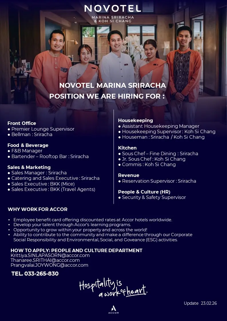 Various Position Novotel Sriracha