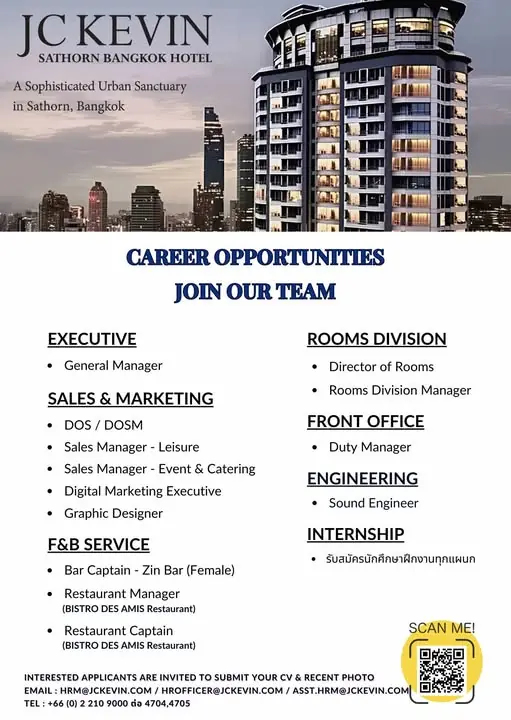 Various Position JC Kevin Bkk