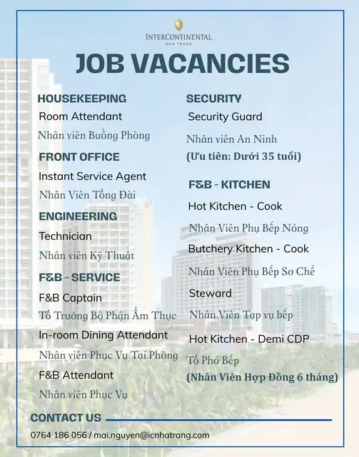 Various Position IC Nha Trang