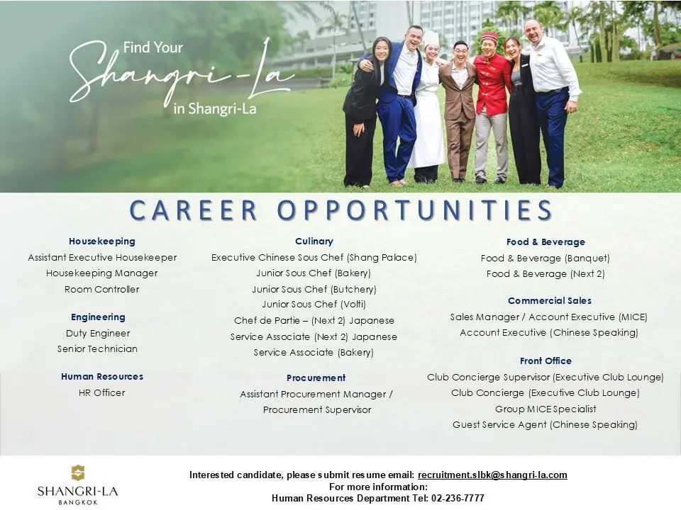 Various Position Shangri BKK