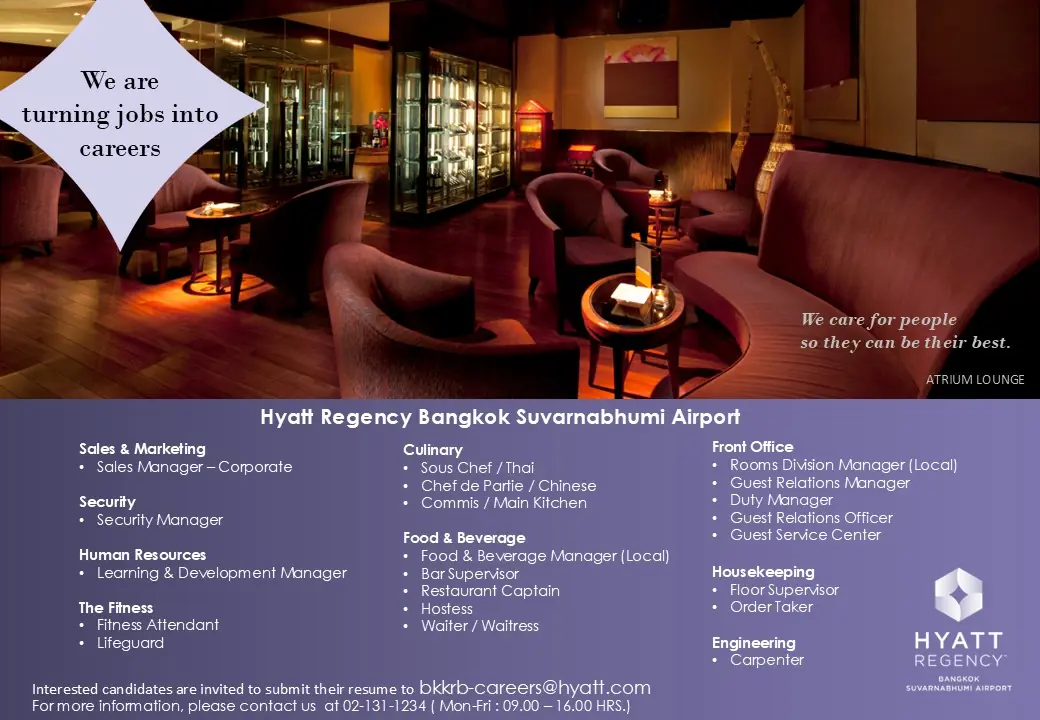 Various Position Hyatt Bkk