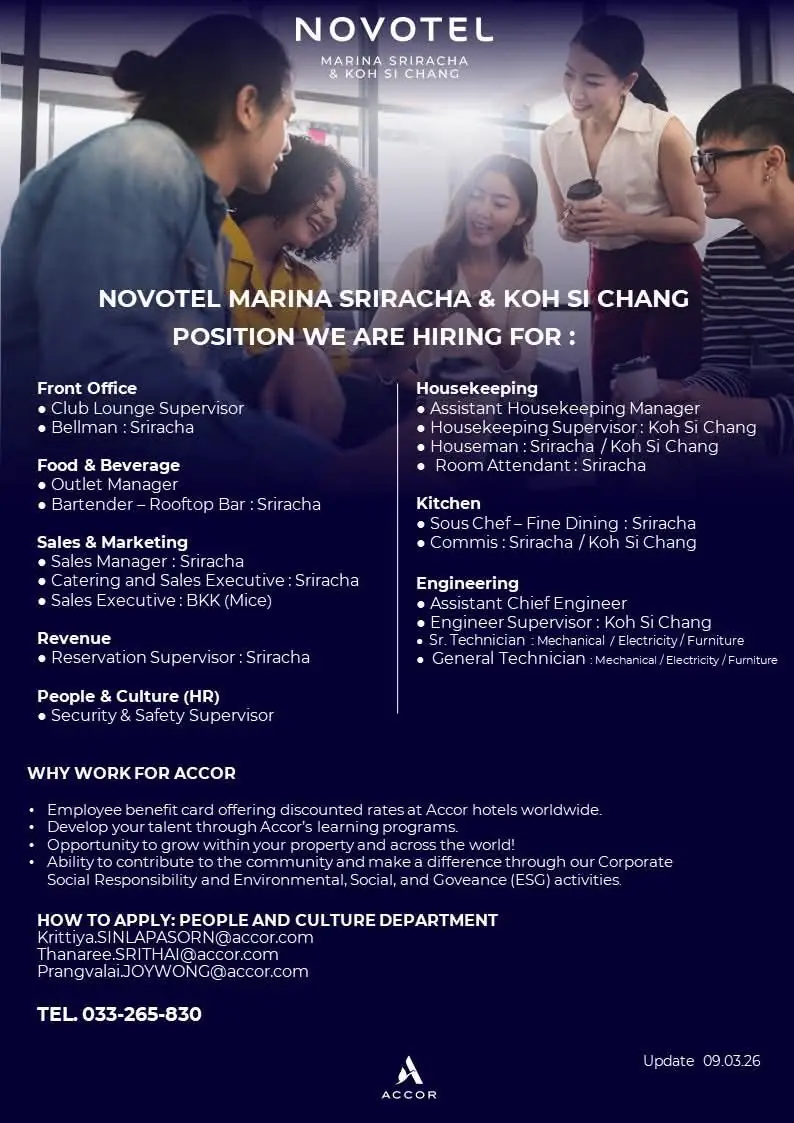 Various Position Novotel Sriracha