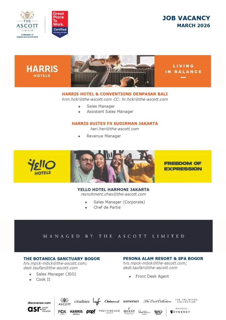 Various Position Ascott Jkt 1