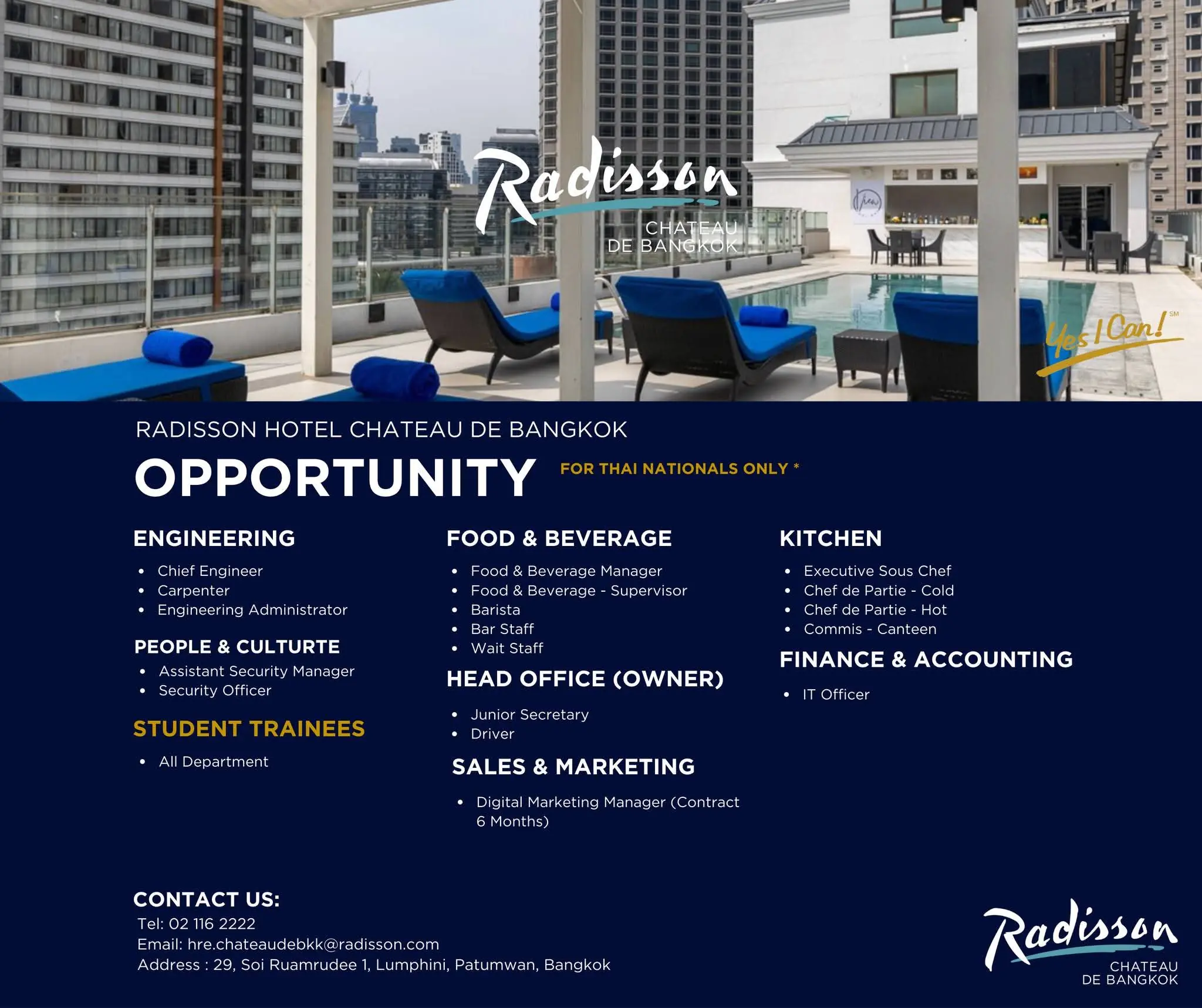 Internship Radisson BKK