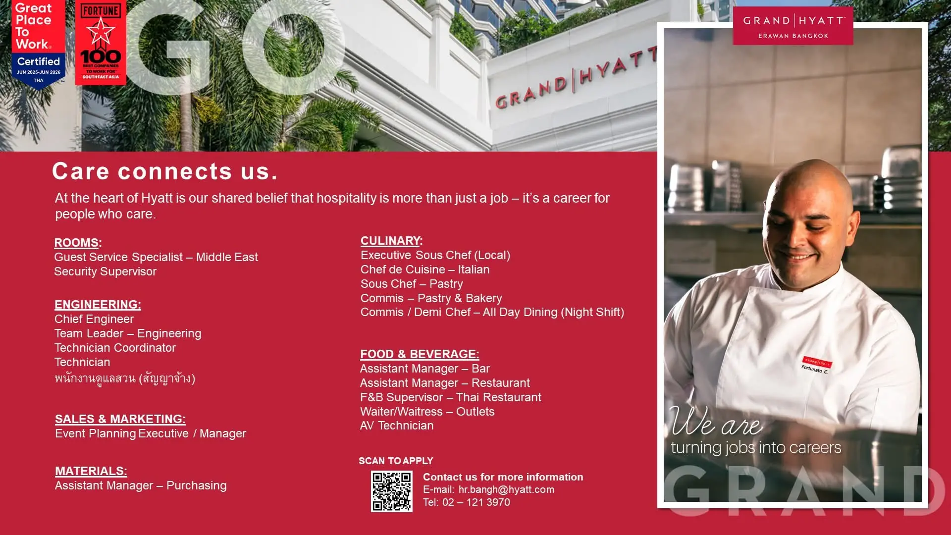 Various Position Hyatt Bkk