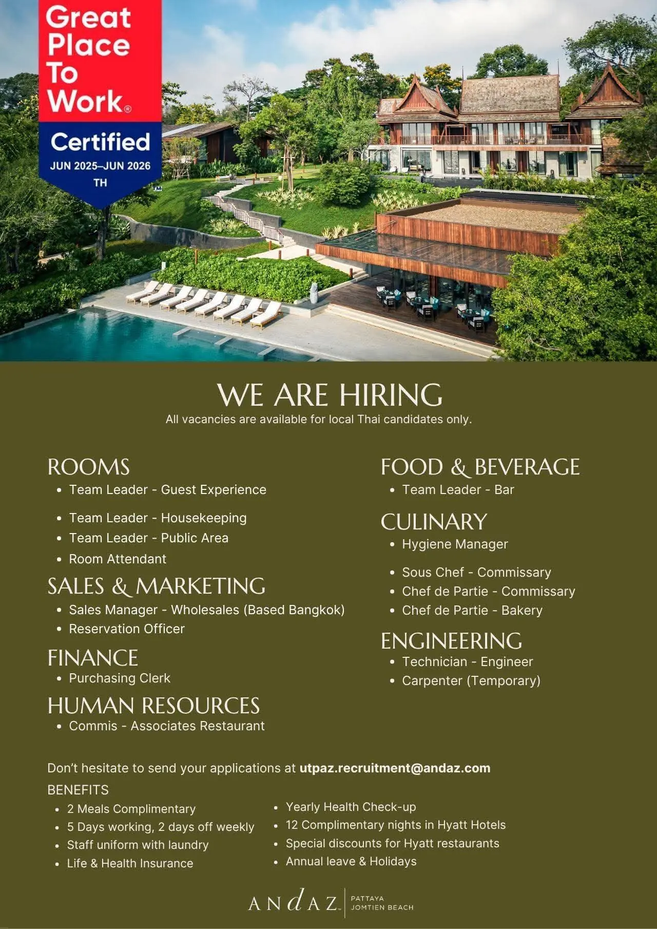 Various Position Andaz Pattaya