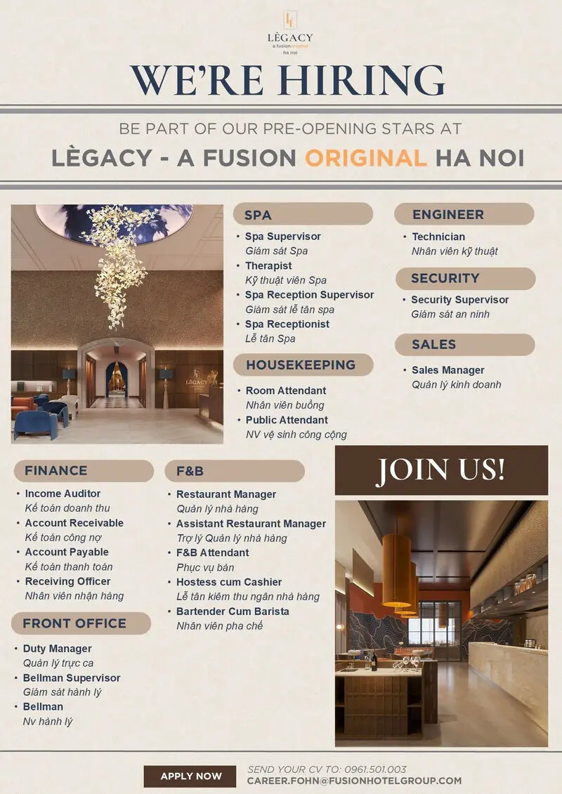 Various Position Legacy Hanoi