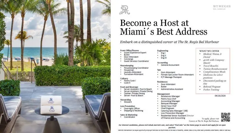 Various Position St Regis Miami