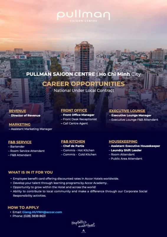 Various Position Pullman Saigon