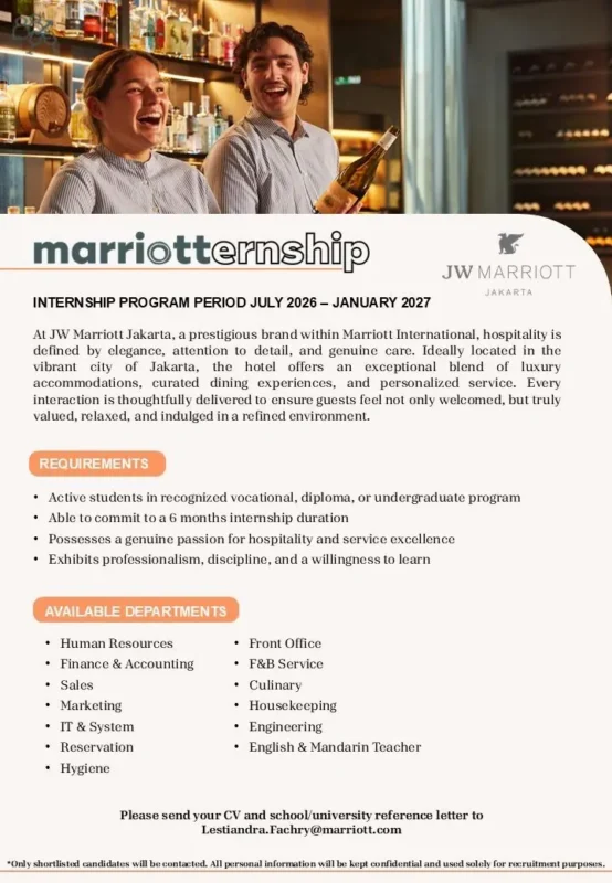 Internship Marriott Jkt