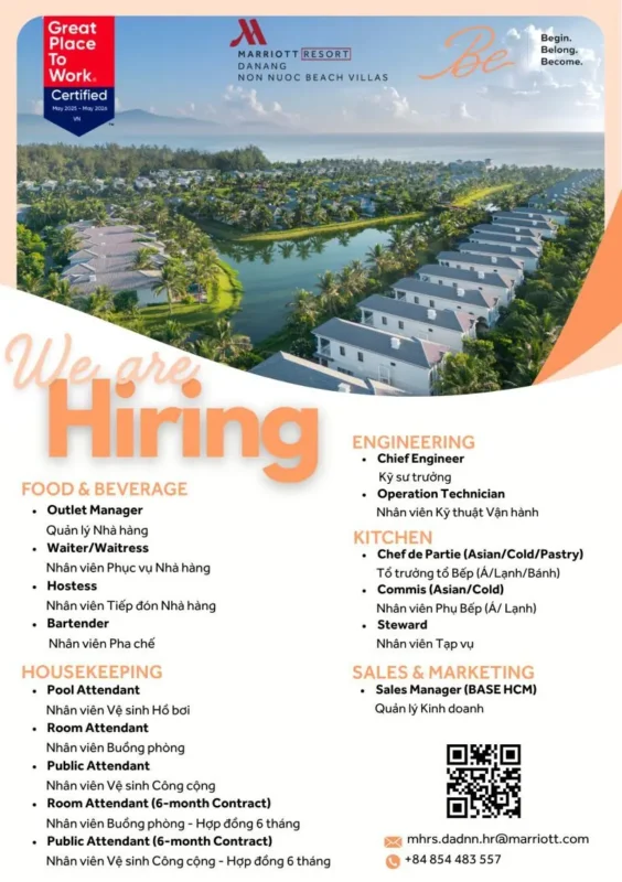 Various Position Marriott Danang