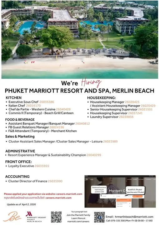 Various Position Marriot Phuket