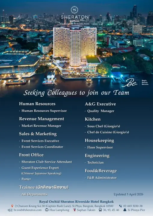 Various Position Sheraton Bkk