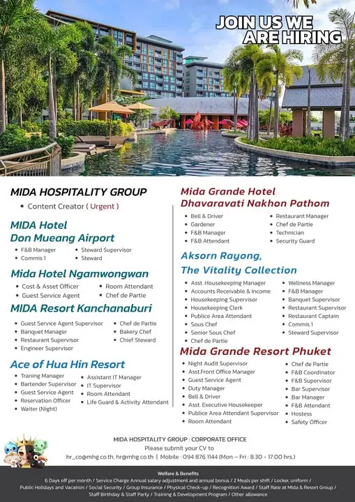 Various Position Mida Thai