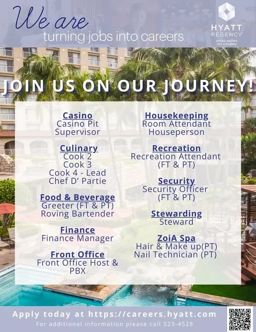 Various Position Hyatt Aruba