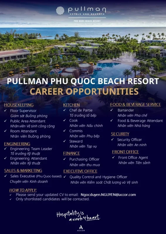 Various Position Pullman Phu Quoc