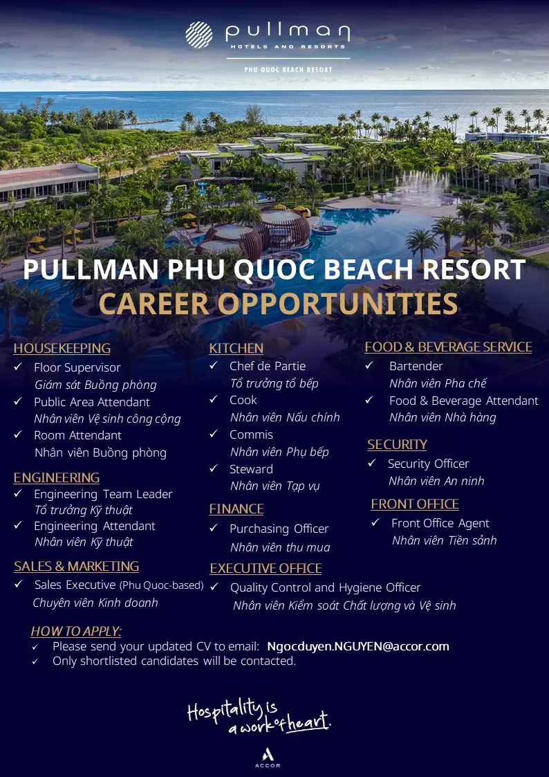 Various Position Pullman Phu Quoc