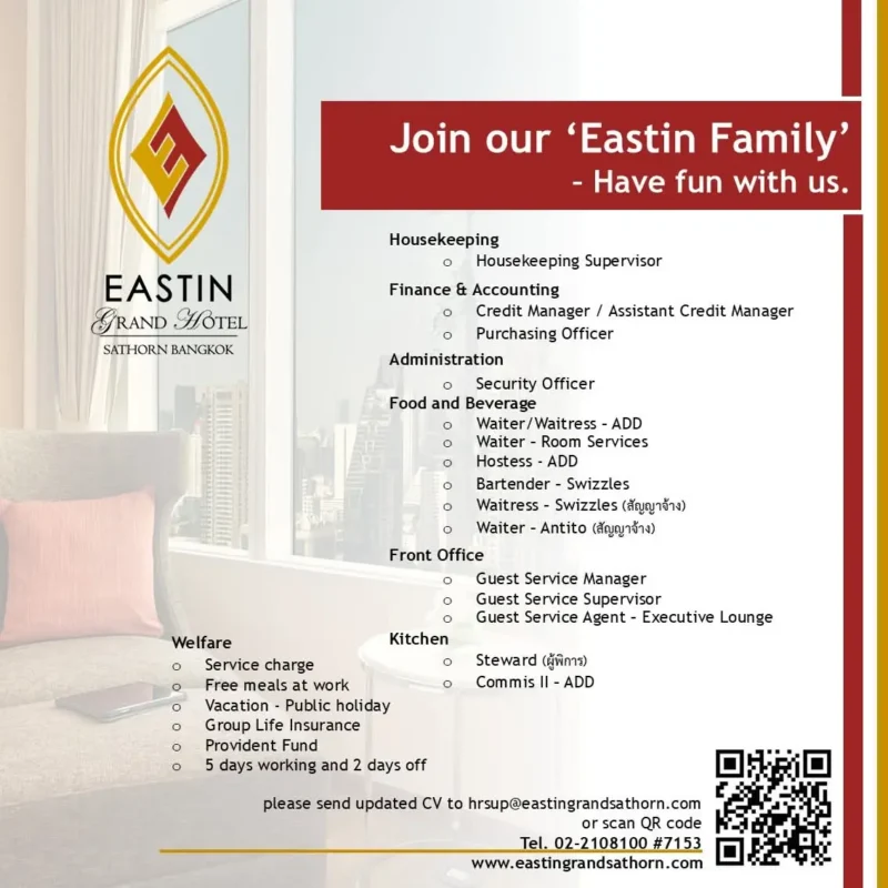 Various Position Eastin Bkk