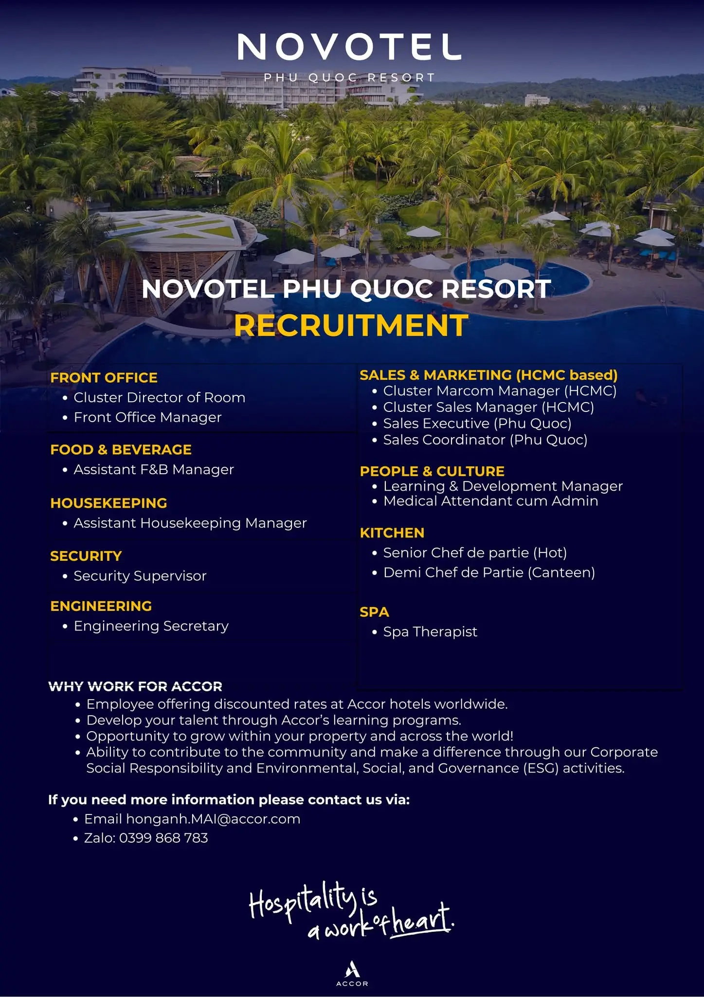 Various Position Novotel Phu Quoc