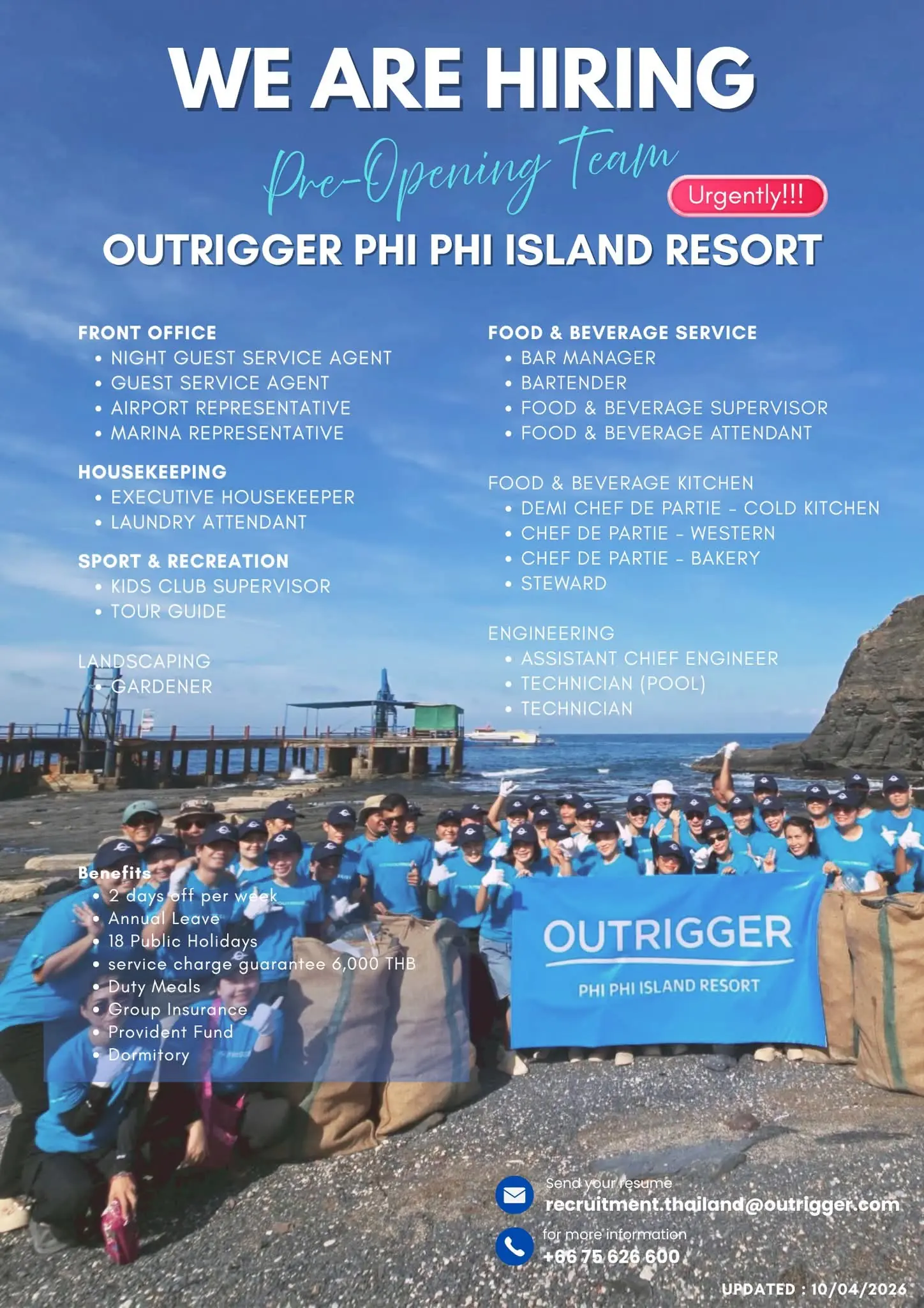 Various Position Outrigger Phi Phi Thai