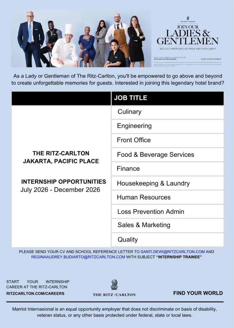 Internship Ritz Jkt