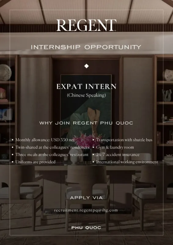Intenship Regent Phu Quoc