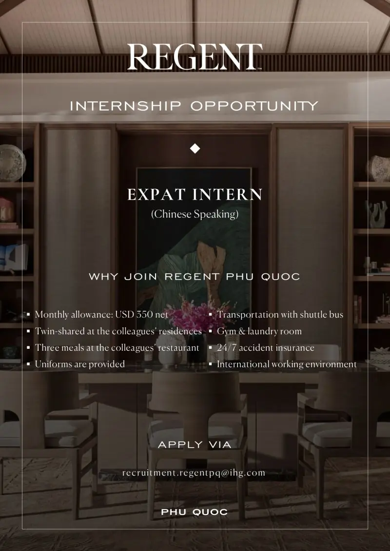 Intenship Regent Phu Quoc
