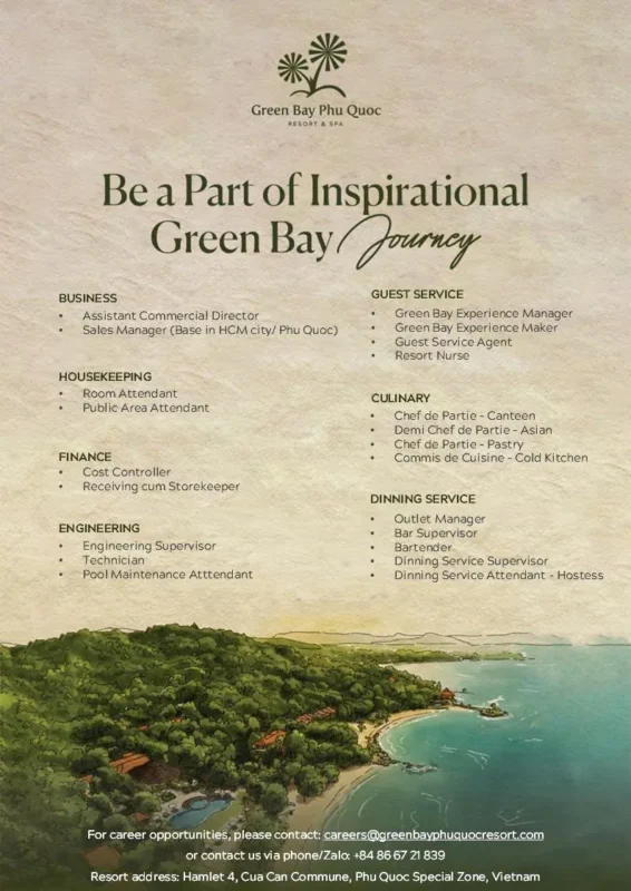 Various Position Green Bay Phu Quoc