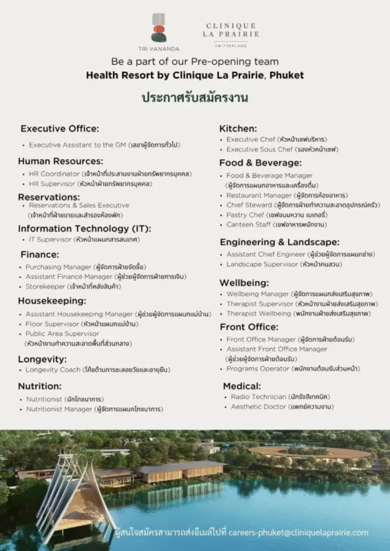 Various Position La Clinique Phuket